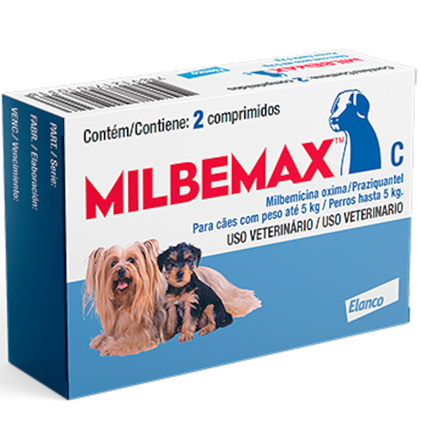 Milbemax Elanco para Cães até 5kg