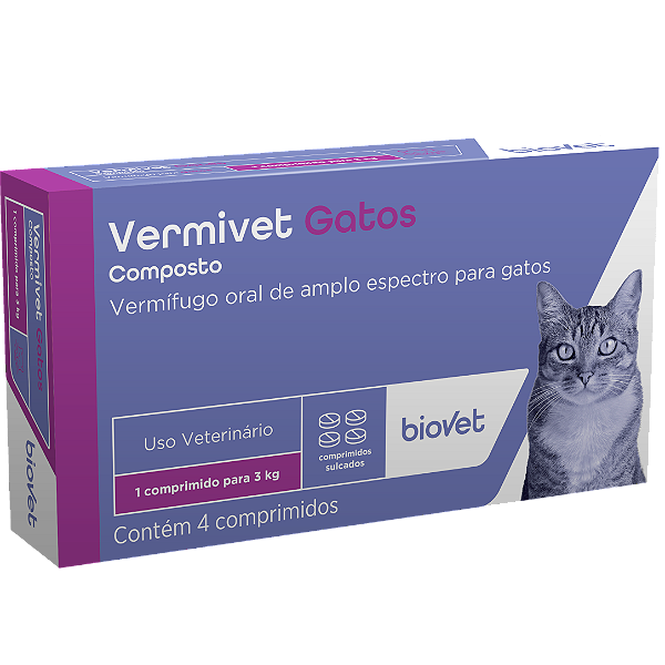 Vermivet gatos composto 300mg