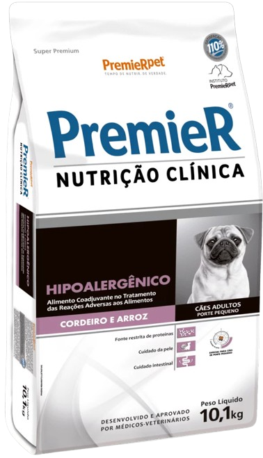Premier Nutrição Clínica Hipoalergênico cordeiro e arroz  2Kg