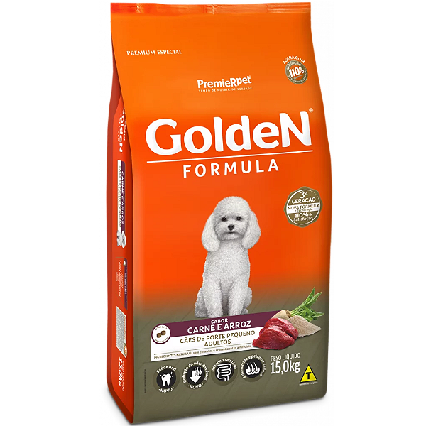 Ração Golden Fórmula Cão Adulto – Carne e Arroz