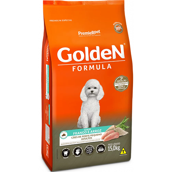 Ração Golden Fórmula Cão Adulto  Mini bits – Frango e Arroz