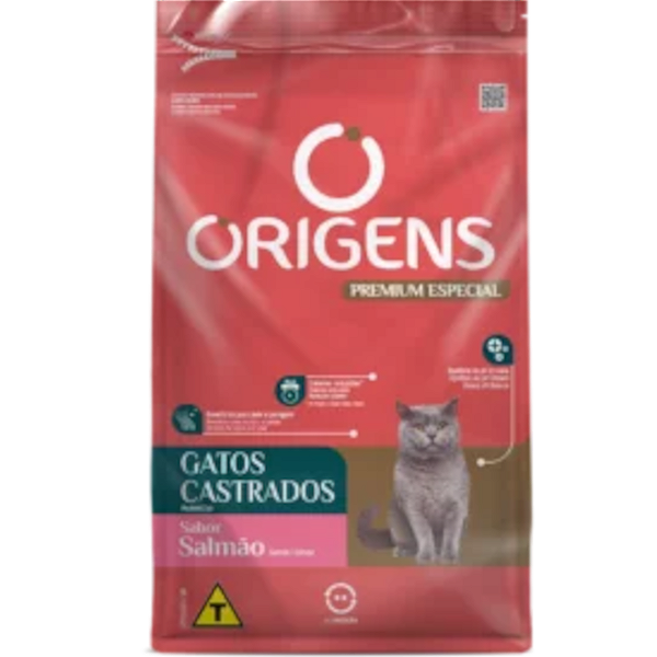 Ração Origens Gato Castrado Salmão