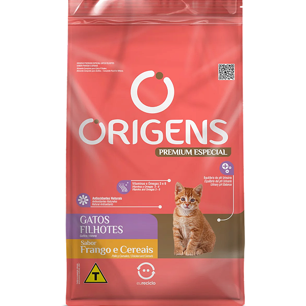 Ração Origens Gato Filhote Frango e Cereais