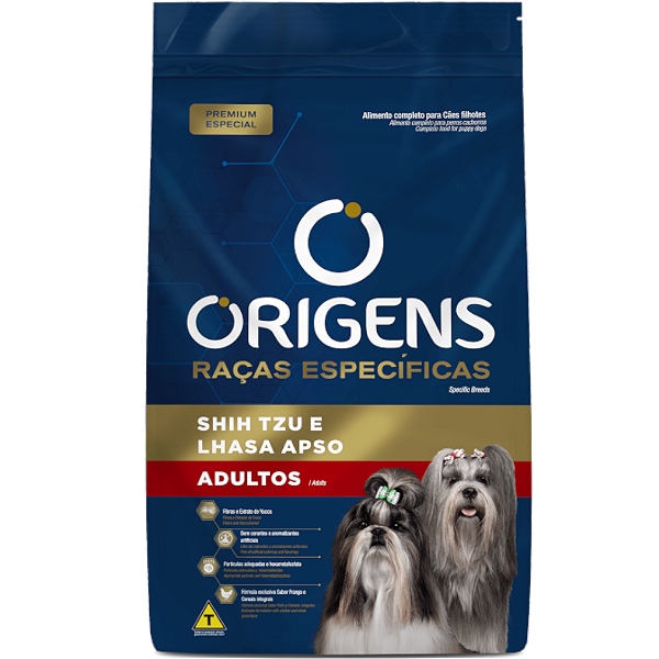 Ração Origens Raças Específicas Adultos – Shih Tzu e Lhasa Apso