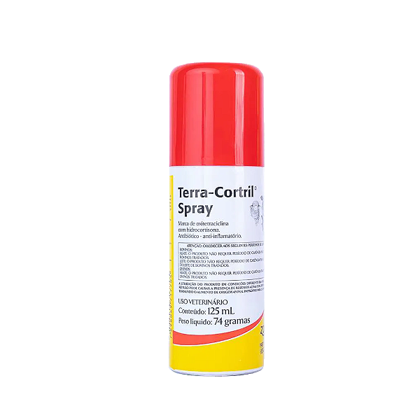 Terra Cortril Spray para Bovinos e Ovinos Zoetis 125 ml
