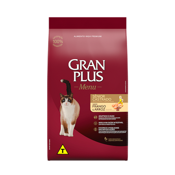 Ração Gran Plus Menu Sênior Castrado