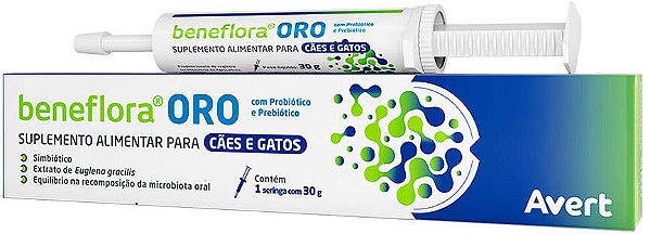 Suplemento Alimentar Avert Beneflora Oro para Cães e Gatos