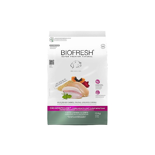 Biofresh Light Ração para Cães Raças Grandes 15kg