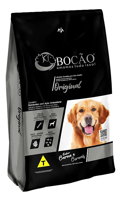 Ração Bocão Original para Cães Sabor Carne