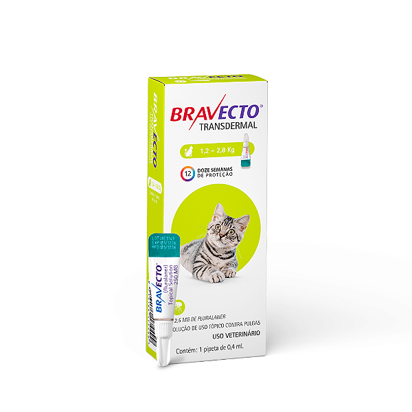 Bravecto Plus Transdermal gatos 112,5 mg Anti-Pulgas
