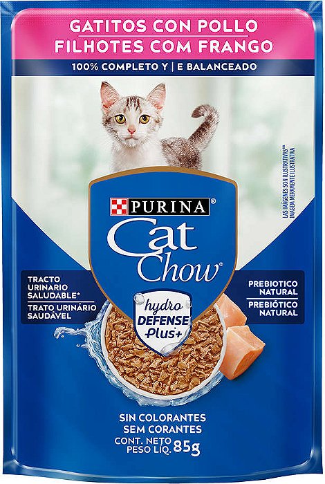 Cat Chow Filhotes Frango 85g Caixa 15 Unidades