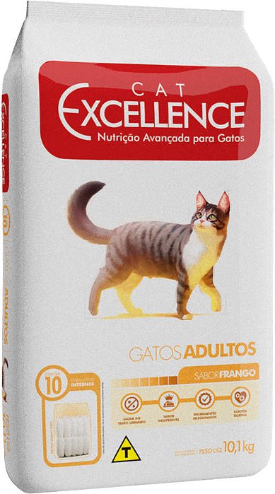 Ração Seca Cat Excellence Frango para Gatos Adultos