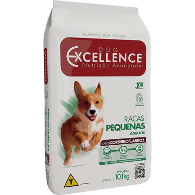 Ração Seca Dog Excellence Cordeiro e Arroz para Cães Adultos Raças Pequenas