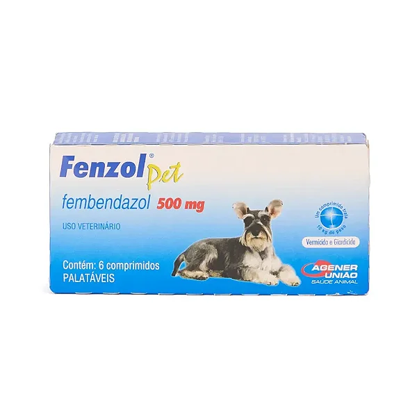 Fenzol pet cães 500mg com 6 comprimidos