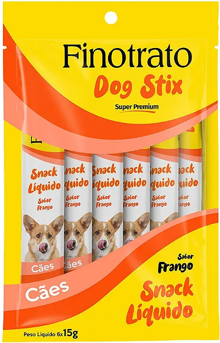 Petisco Finotrato Dog Stix para Cães Sabor Frango