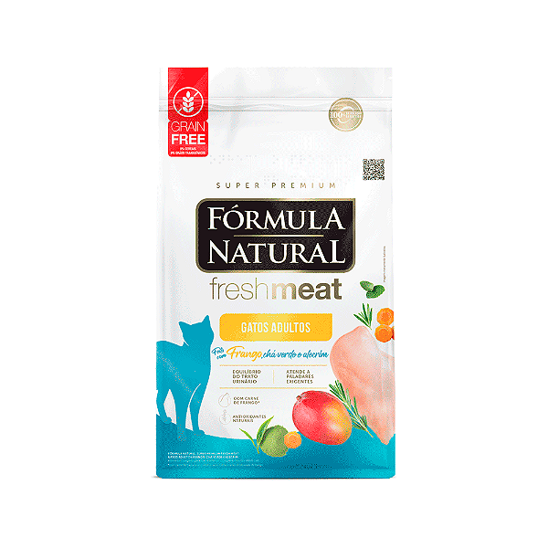 Ração Fórmula Natural Fresh Meat Gatos Adultos Frango 10,1kg pac. Indiv. de 505g