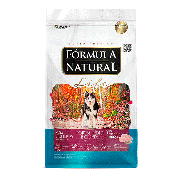 Ração Fórmula Natural Life Cães Sênior Raças Médio e Grande 15 kg