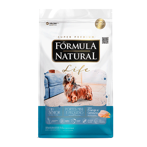 Ração Fórmula Natural Life Cães Sênior Mini e Pequeno 10,1 kg