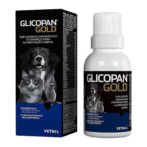Glicopan Gold Suplemento de Vitaminas para Pets Vetnil