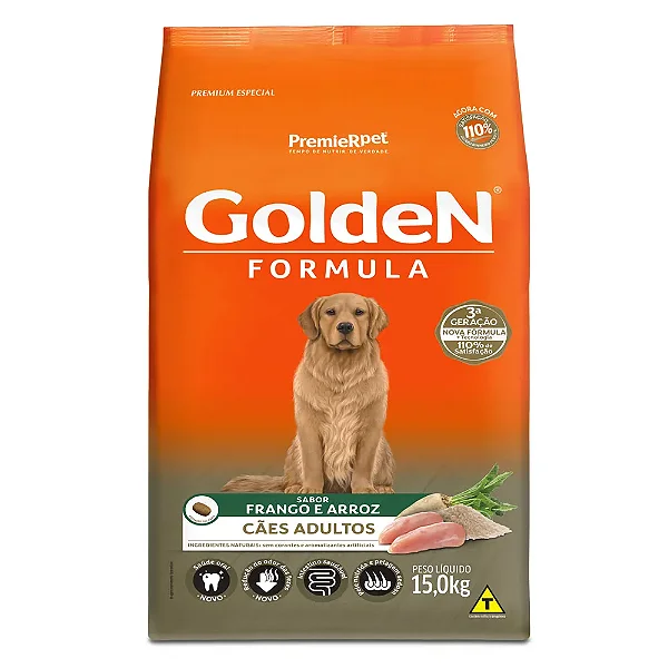 Ração Golden Formula Cães Adultos Frango e Arroz
