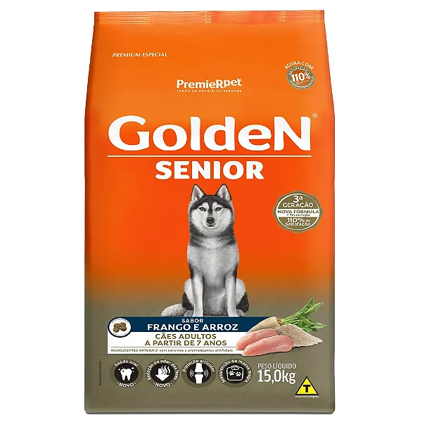 Ração Golden Fórmula Sênior Frango e Arroz 15 kg