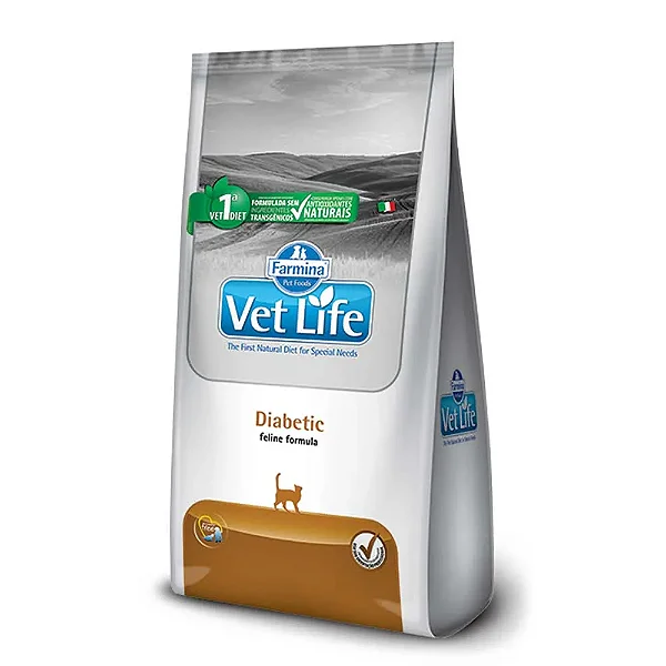 Ração Vet Life Natural Feline Diabetic 2kg
