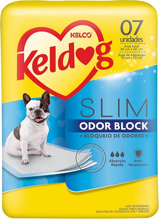 Tapete Higiênico Keldog Odor Block 7 Unidades