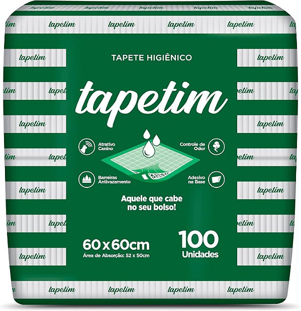 Tapete Higiênico Tapetim 100 Unidades para Cães
