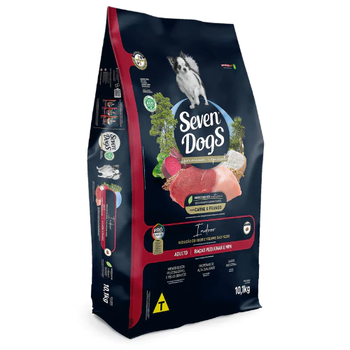 Ração Seven Dogs AD Mini Carne e Frango 10kg