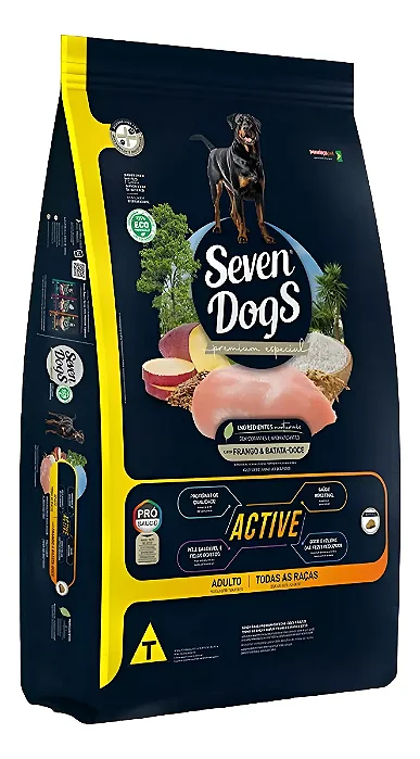 Seven Dogs Ração Adulto Frango e Batata Doce 14kg