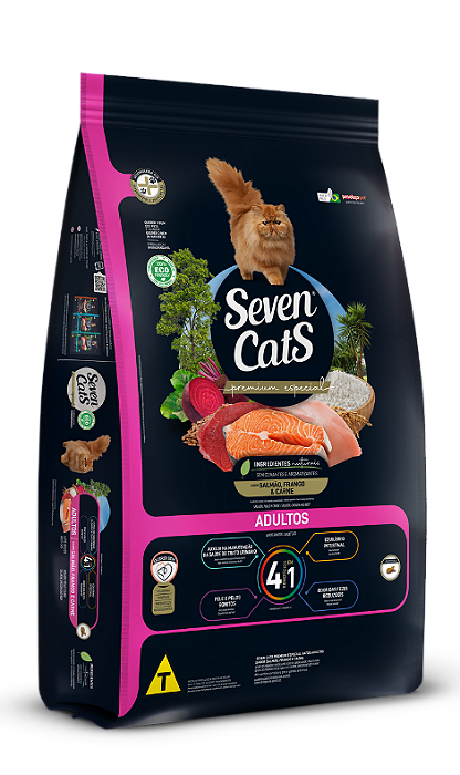 Seven Cats Ração para Gatos Castrados 10kg