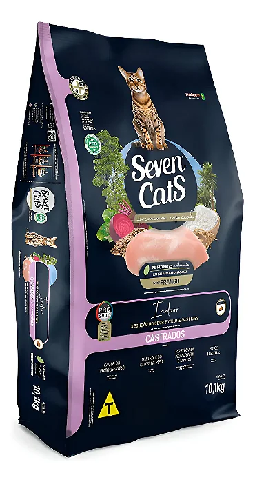 Seven Cats Cast Frango Indoor 10kg
