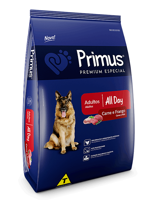 Ração Primus Premium All Day Carne e Frango