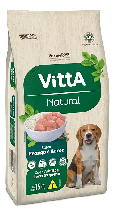 Premier Vitta Natural Frango 15kg Raças Pequenas 15kg