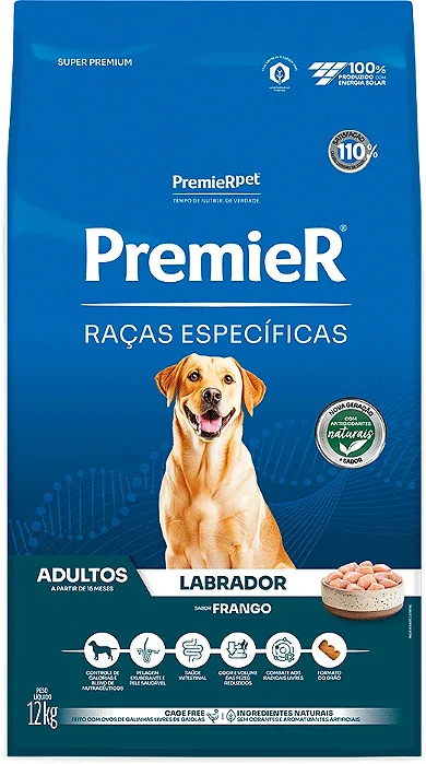 Ração Premier Pet Labrador Adulto 12kg