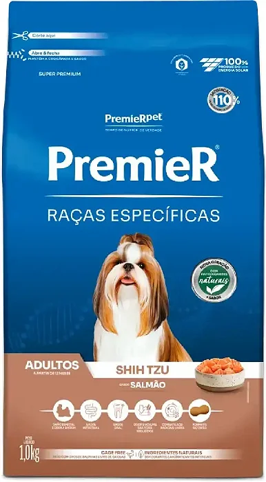 Ração Premier Pet Shih Tzu Adulto Salmão 1kg