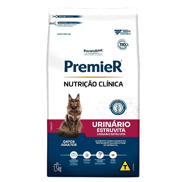 Ração Premier Urinário para Gatos Adultos 1,5kg