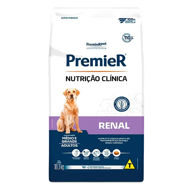 Ração Premier Nutri Clean Renal Médio e Grande 10kg