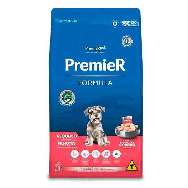 Premier Ração para Cães Filhotes Pequeno Frango 20kg