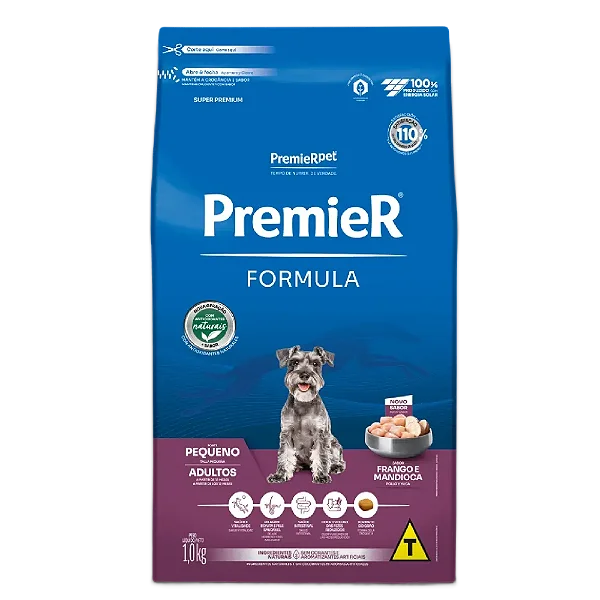 Premier Formula Cães Adultos Pequenas Frango 1kg