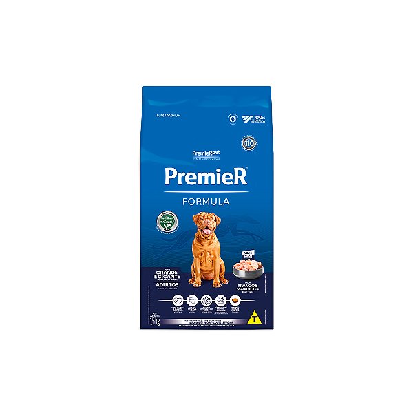 Premier Fórm Ração Cães Raças Grandes Sabor Frango