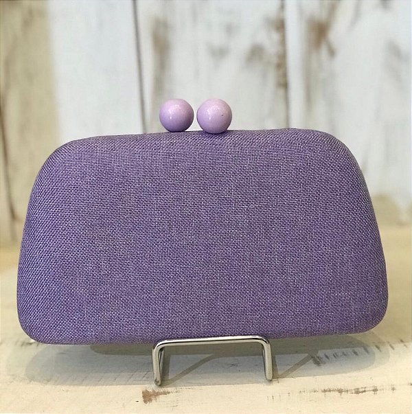 CLUTCH BORDAS ARREDONDADAS LILAS