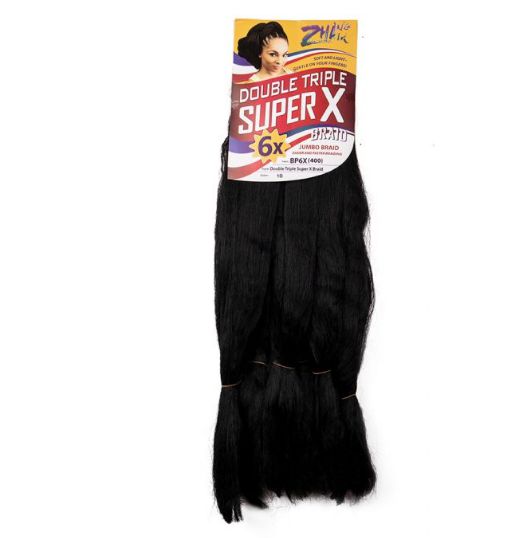 Cabelo Super Jumbo Jumbão Para Trança Box Original Preto 1B em