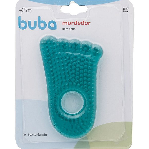 Mordedor de àgua pezinho baby azul - buba