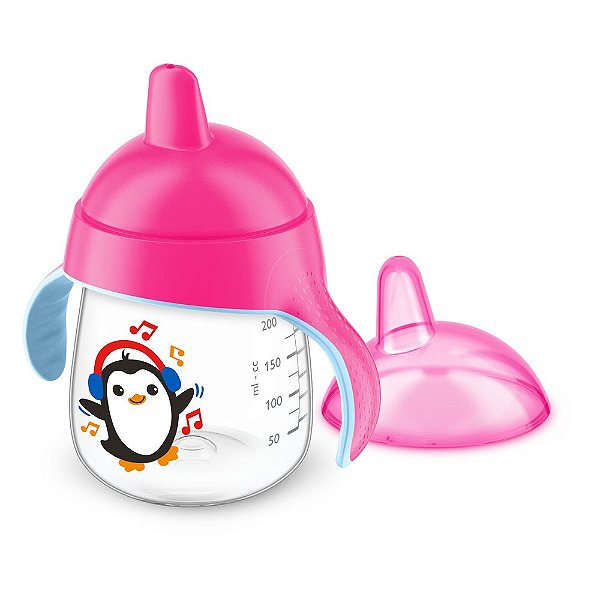 Copo Pinguim Rosa 260ml - Avent 12+