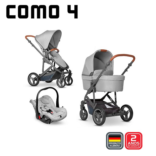 Carrinho COMO4 Trio - Woven Grey - ABC