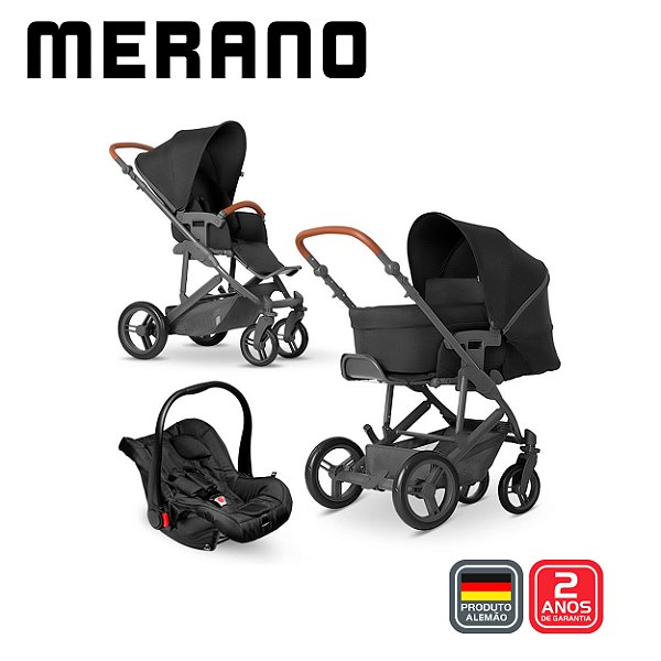 Carrinho Merano 4 TRIO Woven Black - ABC Design