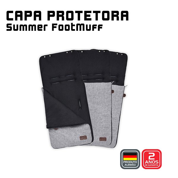 Capa protetora Summer FootMuff Graphite Grey- ABC Design