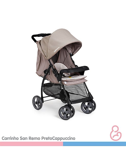 Carrinho San Remo Preto Capuccino - Galzerano