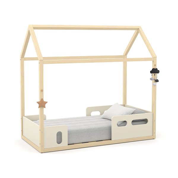 Mini cama Liv Off White Natural - Matic